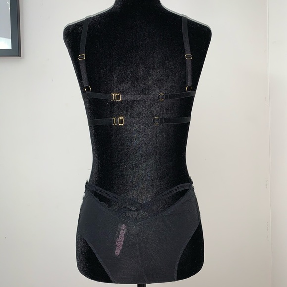 Victoria’s Secret Black Mesh & Lace Bodysuit - Picture 3 of 11